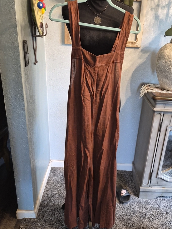 Haute Hippie Pants - Haute Hippie Rust Brown Wide-Leg Jumpsuit
